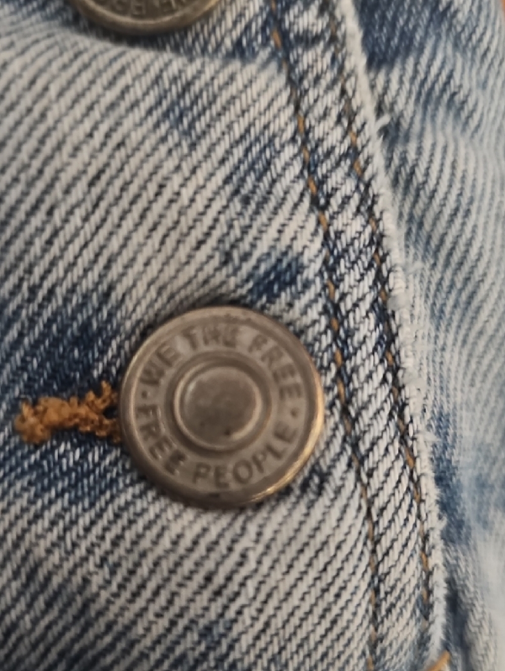 We The Free Light Blue Denim Short'alls - Picture 9 of 9